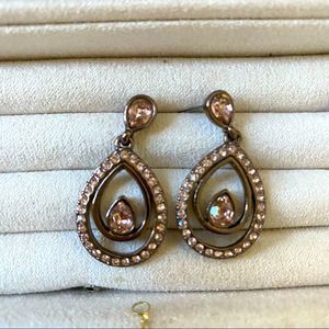 Chocolate diamond earrings. See matching bracelet in other post